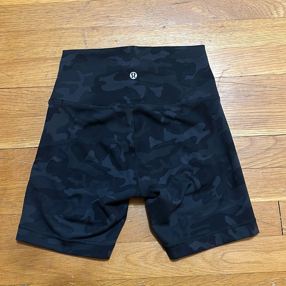 Lululemon camo biker shorts